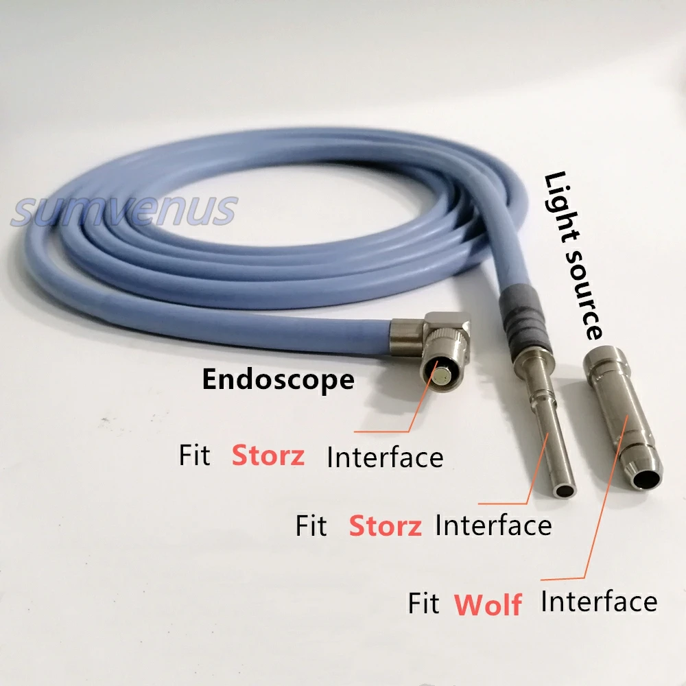 Imagem -03 - Médico Cirúrgico se Encaixa Storz Wolf Ângulo Direito 90 ° Interface Laparoscopia Endoscópio Fibra Óptica f4 25 m 3m