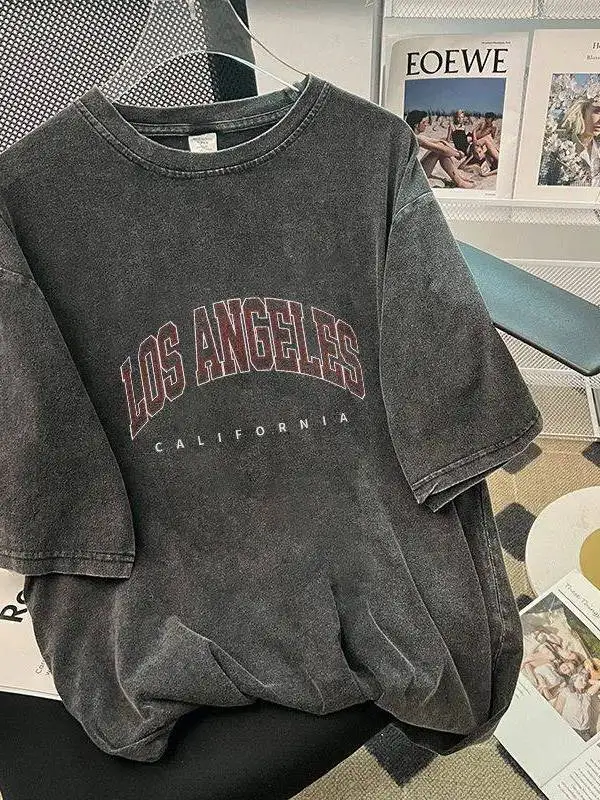 

Vintage Casual Street Sle plus Size Tops Letter Print Cleanfit Thiened Mid-Length Ladies Faion Winter Collection