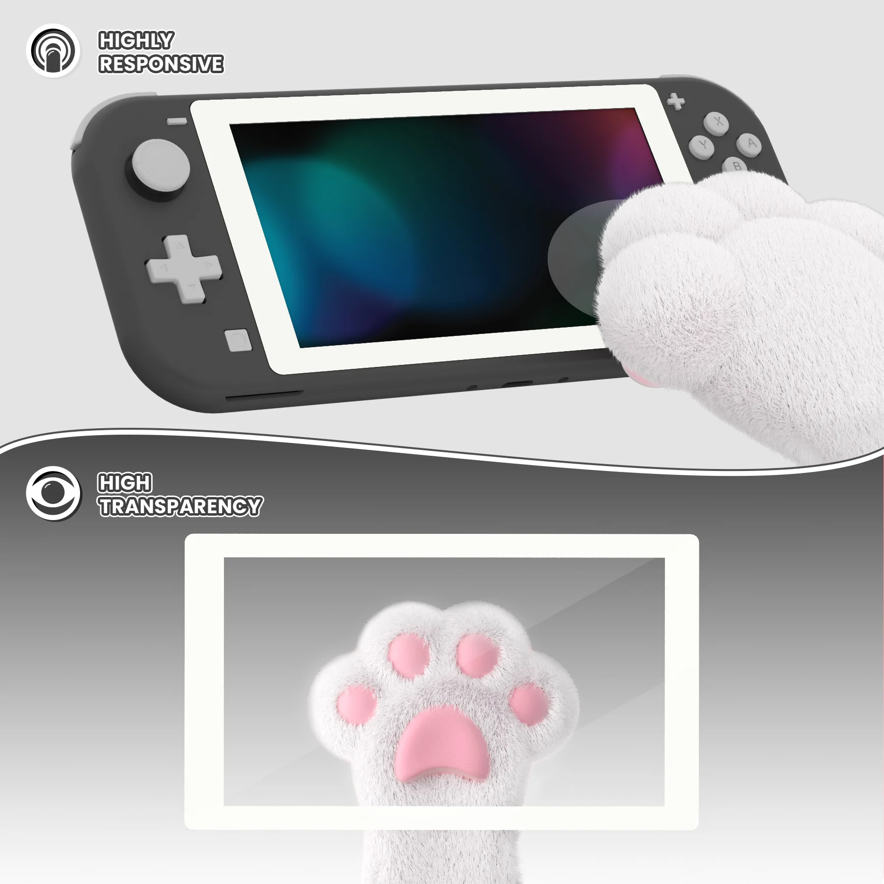 واقي شاشة من الزجاج المقسى ذو حدود ملونة شفافة عالية الدقة وواقي شاشة من الزجاج المقسى لهاتف NS Switch Lite