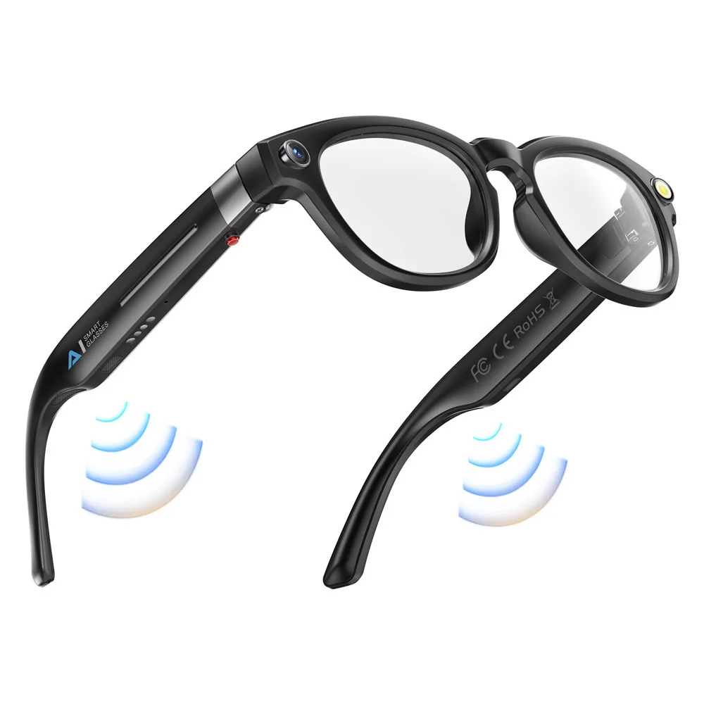 New AI Shooting Smart Glasses Blue Tooth Call Automatic Color Changing Lenses Real Time Translation Music 4K Camera Men Women