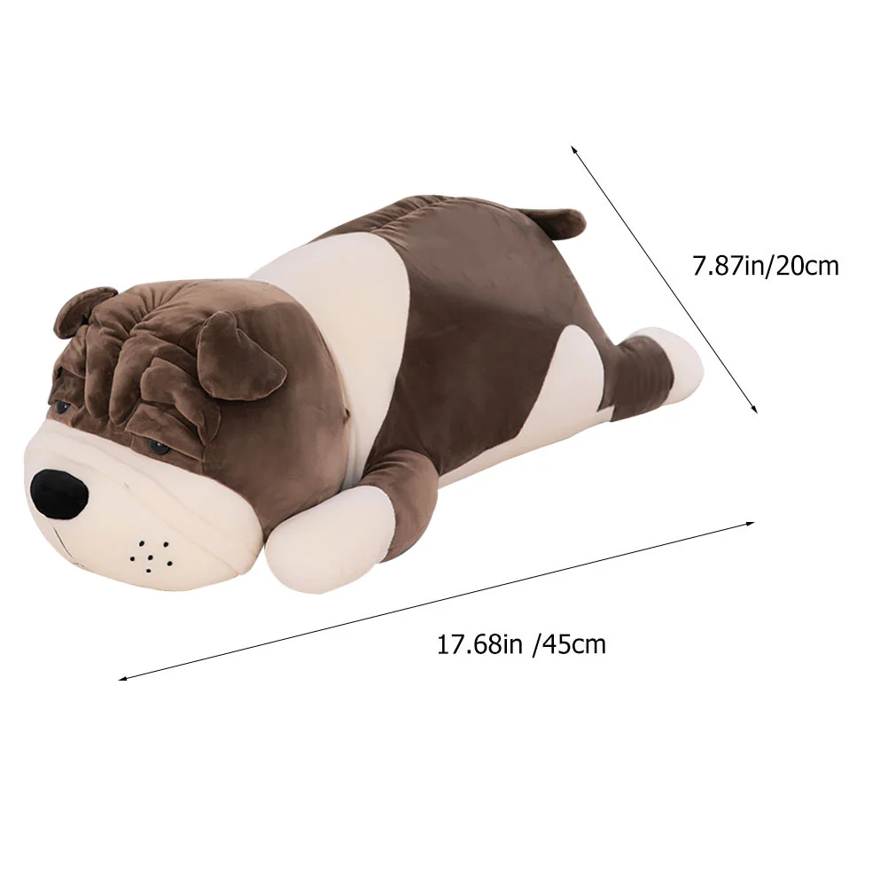 Shar Pei-juguete para dormir, almohada de dibujos animados, cojín trasero para niños, juguetes cómodos