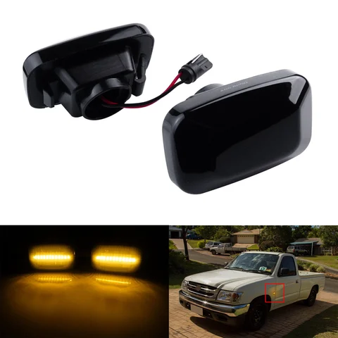 L+R LED Indicator Side Repeater Light For Toyota Hilux N140 N120 N180 FJ Cruiser
