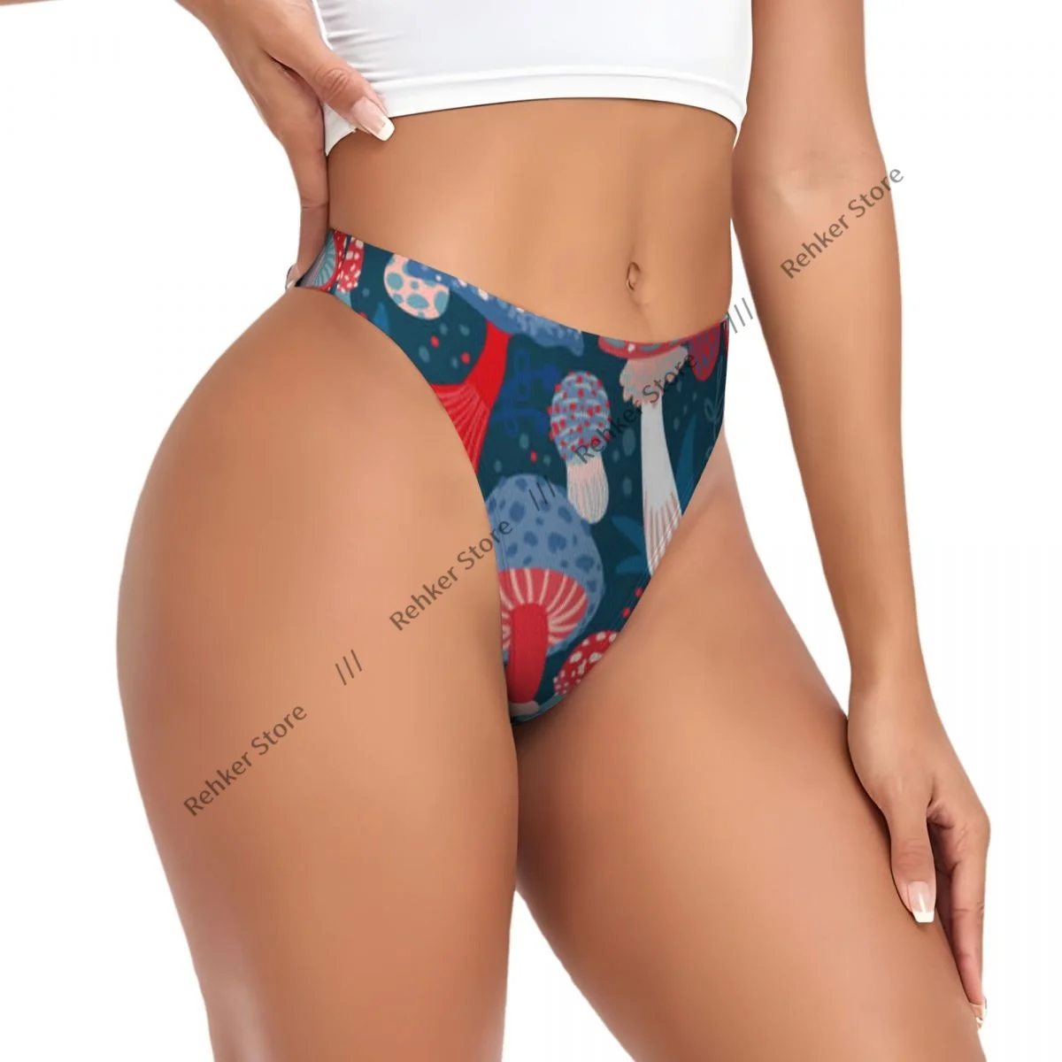 

Сексуальное женское нижнее белье Fly Agaric Mushroom Трусики-стринги Стринги