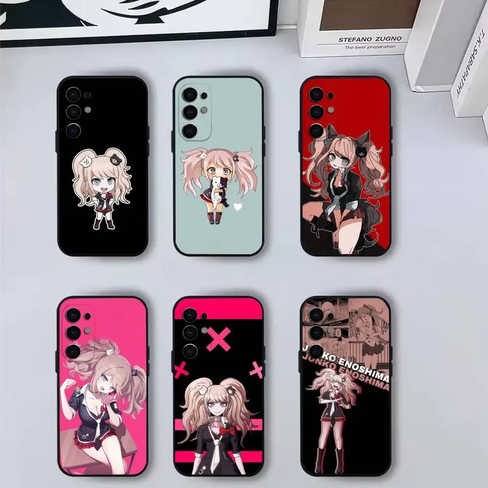 

Sweet J-Junko Anime Enoshima-es Phone Case For Samsung S25,S24,S21,S22,S23,S30,Ultra,S20,Plus,Fe,Soft Silicone Black Cover