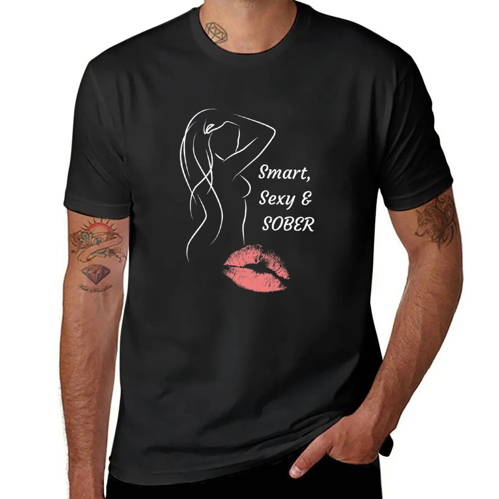 

New Sobriety and Recovery Clothing, Smart, Sexy and Sober - Addiction Recovery, Sobriety, 12 Steps, Alcoholics Anonymous T-Shirt