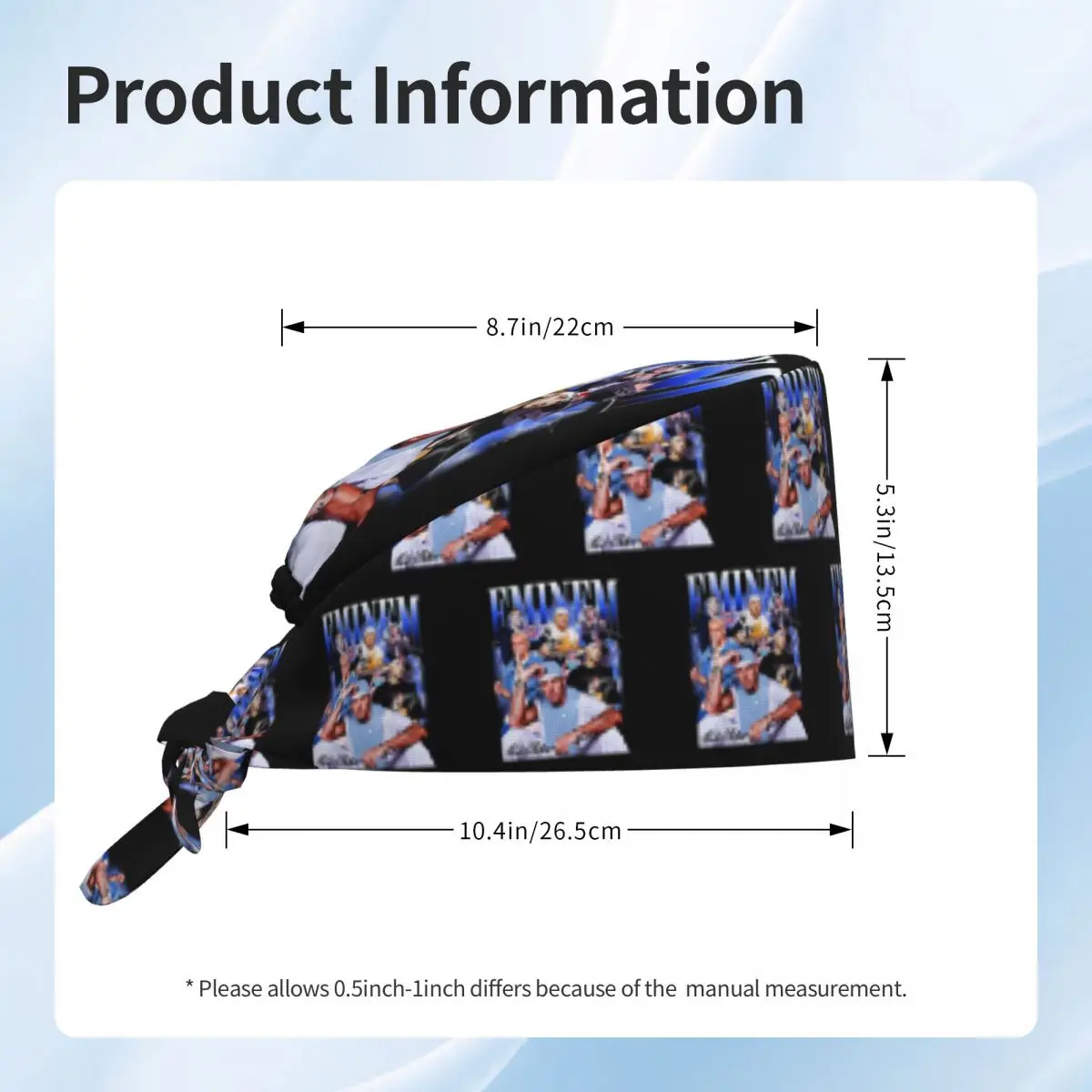 مخصص ايمينيمز الهيب هوب مغني الراب الموظفين الطبية الدعك قبعة للجنسين الموسيقى البوب الأمريكية ل قبعة الطاهي فرك قبعات