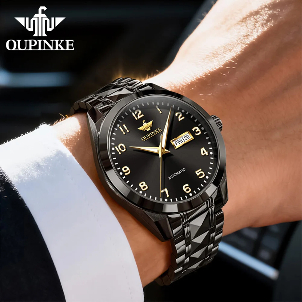 OUPINKE 3323 Top Brand Men's Watches Digital Scale Auto Date Waterproof Luminous Automatic Mechanical Men's Watch