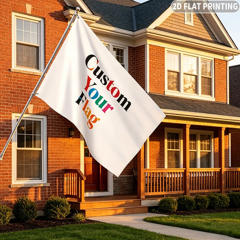 1pc Custom Outdoor Single-Sided Printed Flags, Personalized Flags with Images, Logos, and Text, Party Decoration Gifts
