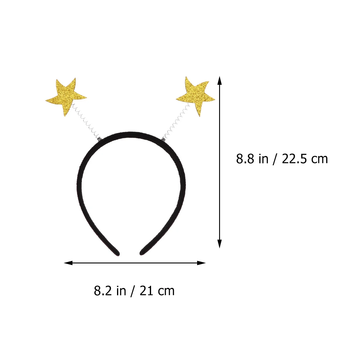 

3Pcs Golden Star Hair Hoops Unique Design Eyecatching Party Supplies for All Ages Star Hair Bands Headdress Party Supplies