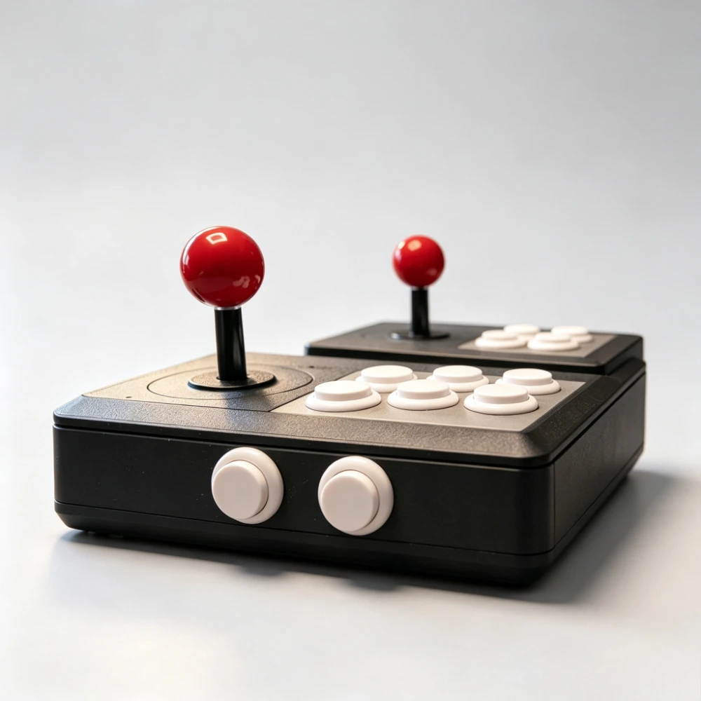 Game Joystick Gaming Keyboard Arcade Two-player Game Custom Wireless Double Joysticks Button Black Game Keyboard Accessories