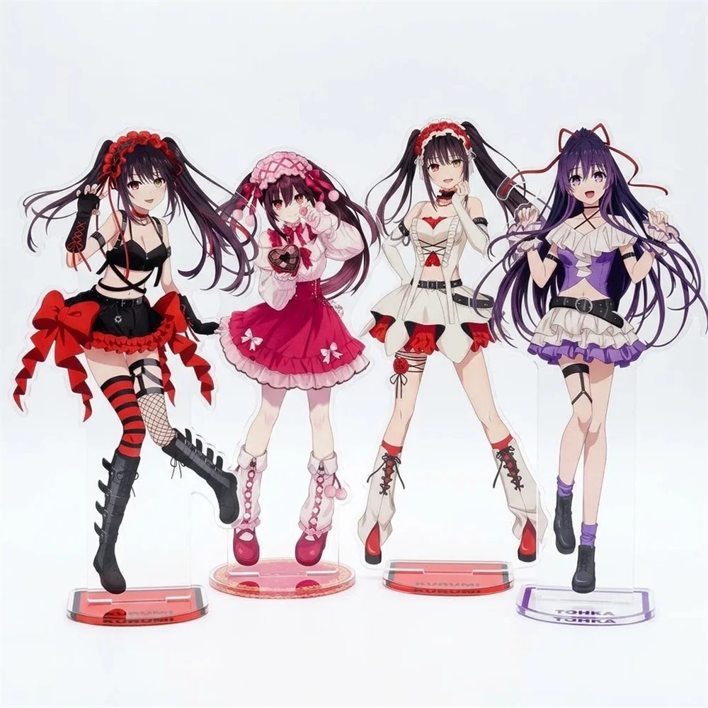 15CM Anime Date A Live Acrylic Keychain Stand Model Cosplay Characters Ornament Accessories Goods Collection Gifts