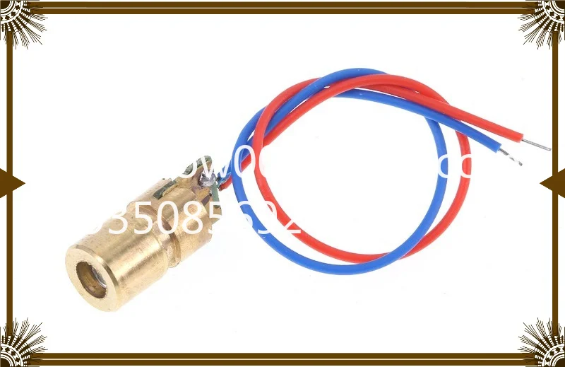 Diode 3V5V 5mW red dotted word ten copper semiconductor 6 9 12MM outer diameter