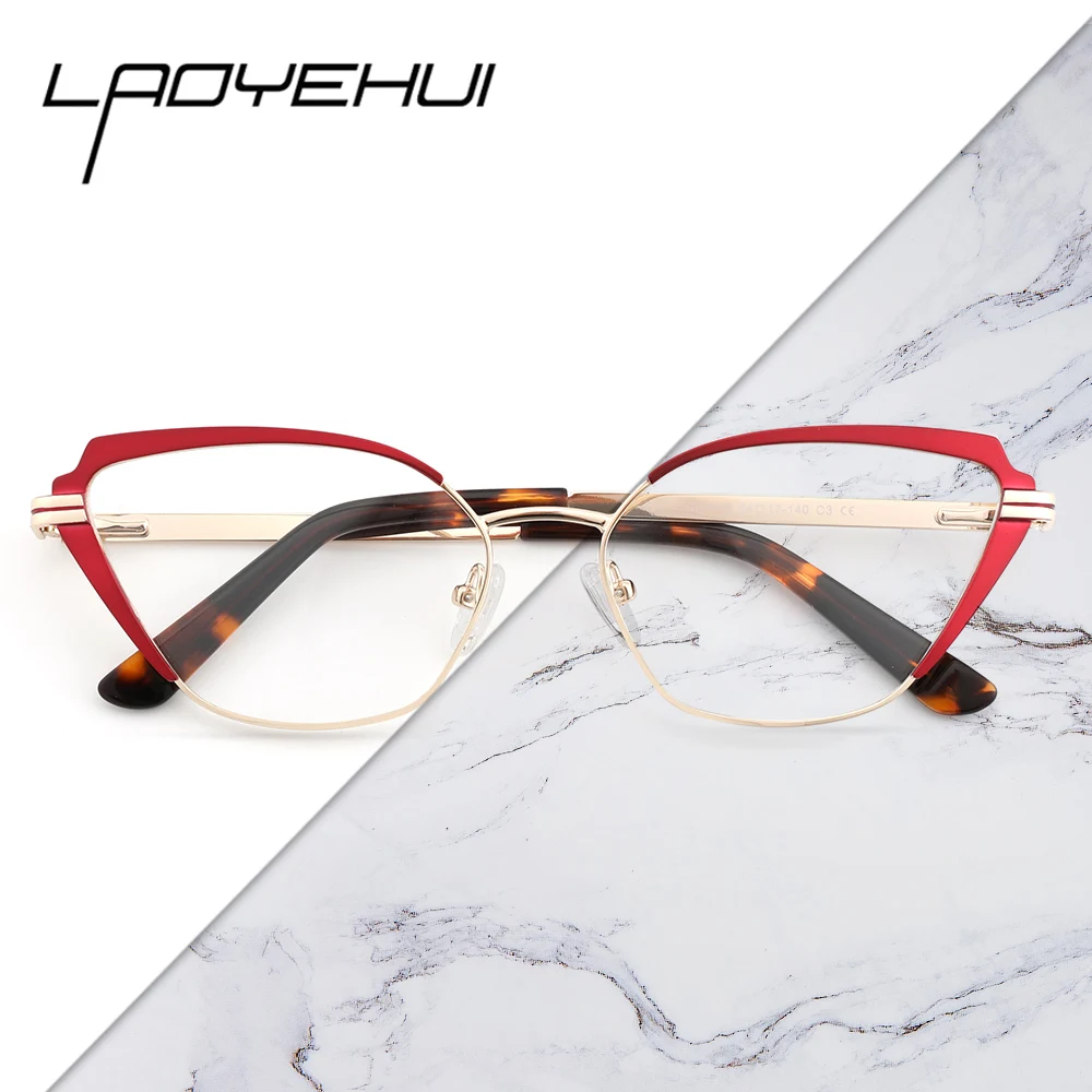 

Cat Eye Eyeglasses Frames Women's Butterfly Fashion Glasses Frame Optical Prescription Eyewear Anti Blue Light Reading Glasses