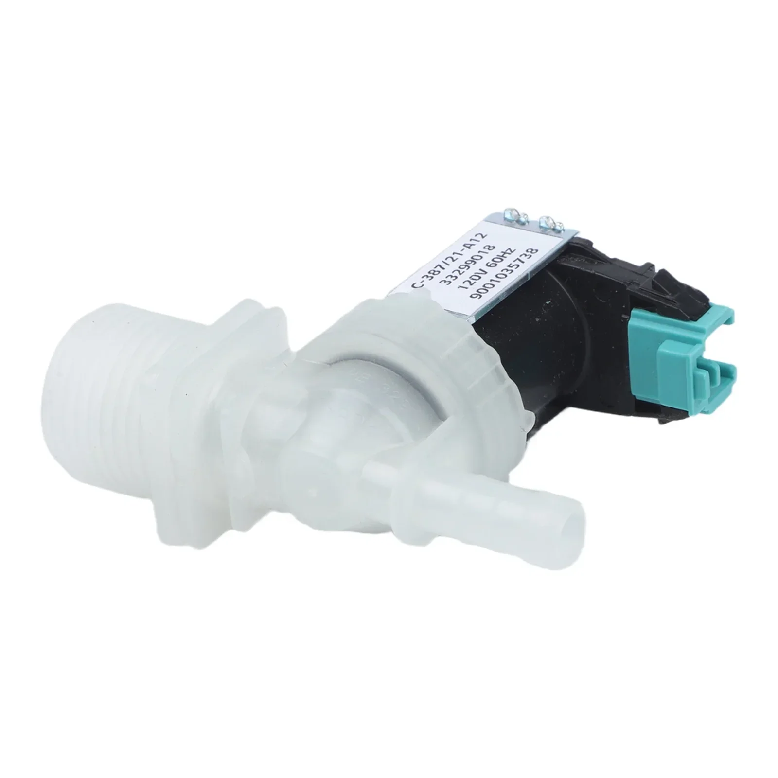 Fit Solenoid Valve 9001035738/33299018 for Washing Machine Water Inlet 110V AC with Hose Connector and Filter Mesh