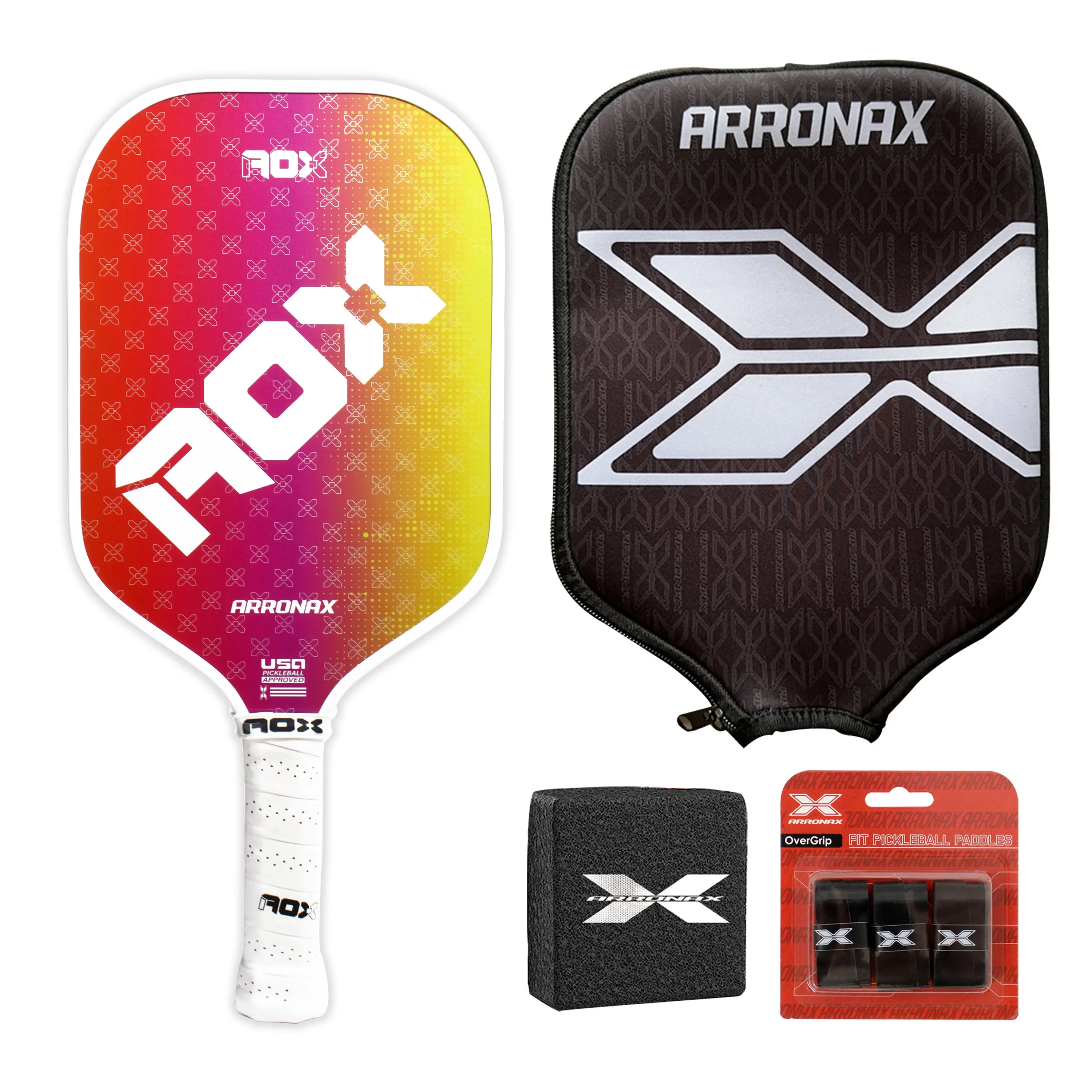 

ARRONAX Professional Pickleball Padel Racket Fiberglass Lightweight Cold Press 13mm Padel Racquet For Outdoor Sports Training