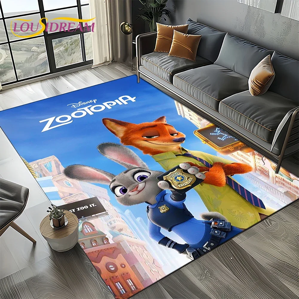 Zootopia 27 Style Cartoon Animal Judy Carpet Rug for Bedroom Living Room Home Sofa Decoration,kids Large Decor Floor Mat Gift 3D