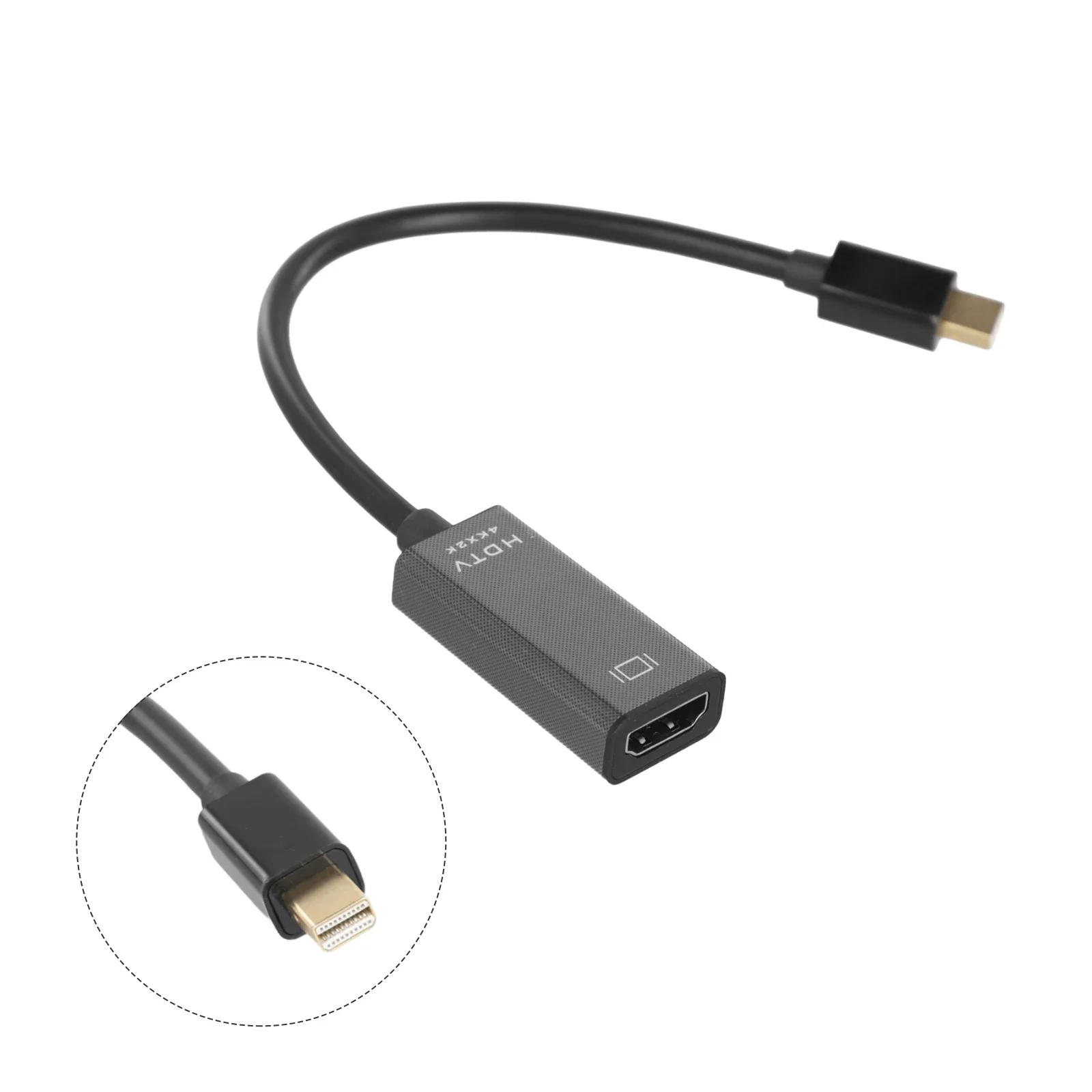 4K 60Hz Transmission Transmission Cable For Presentations 60Hz Transmission For Laptops Black Cable Audio Adapter Cable