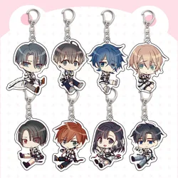 Anime MILGRAM Keychain Haruka Sakurai Futa Kajiyama Mikoto Creative Figures Key Chain Ring Holder Jewelry Accessories Fans Gift