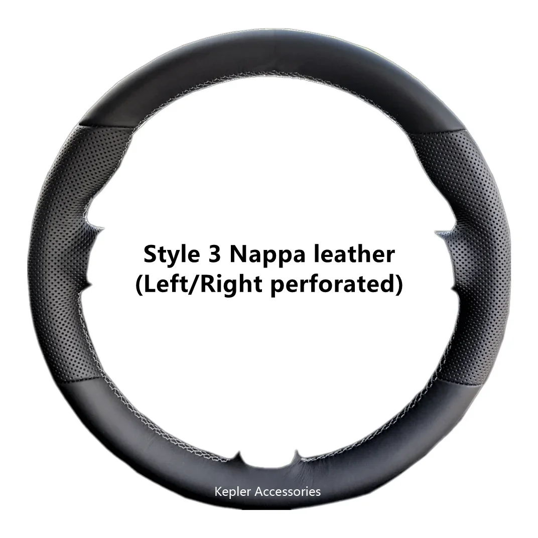 High Quality Genuine Leather Suede Hand Sew Steering Wheel Cover Wrap Car Accessories Specifically for Audi RS3 RS4 RS5 S3 S4 S5 4