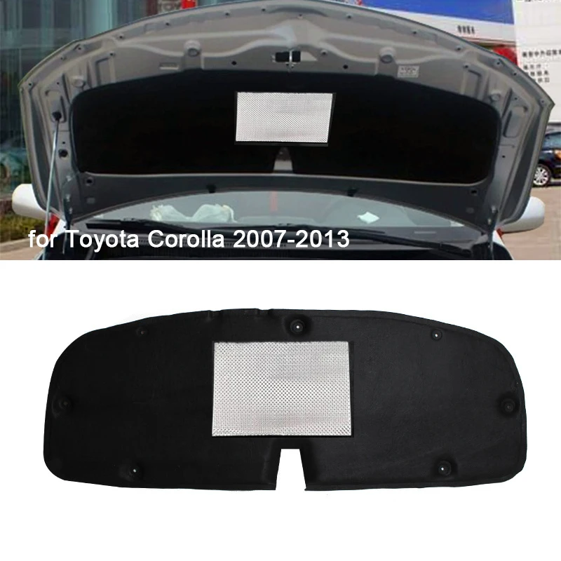 

Car Front Engine Hood Sound Heat Insulation Pad Soundproof Sound Insulation Cover Cotton Pad Mat for Toyota Corolla 2007-2013