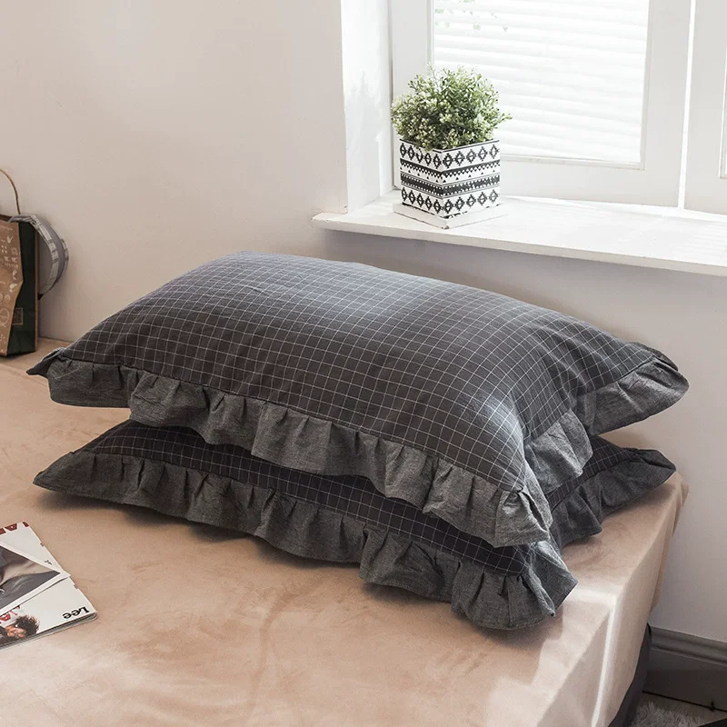 

48x74cm Class A Wash Cotton Pure Cotton Pillowcase Adult Large Single Pillow Case Full Cotton Edge Pillowcases