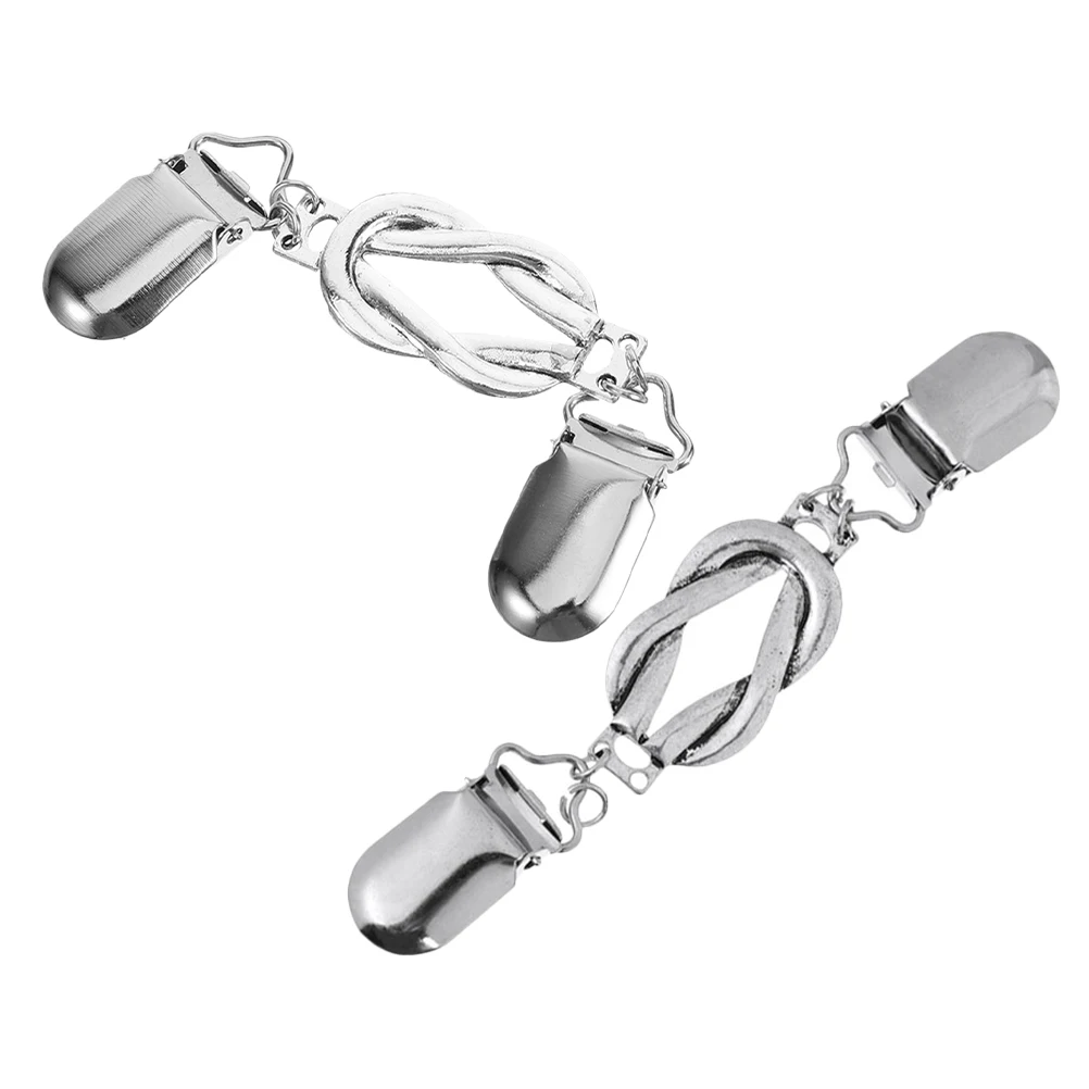 

2 шт., винтажные зажимы для шалей, ретро-держатели для воротника-кардигана, булавки для свитера, брошь для классической рубашки, прочный зажим для модной одежды, зажим для брюки