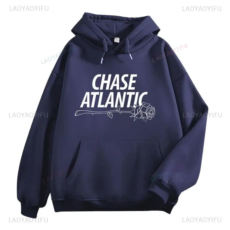 Chase Atlantic Hoodie Unisex Hoodies Harajuku Hip-hop Streetwear Sweatshirt Retro Style Fashion Long Sleeve Rose Graphic Hoody