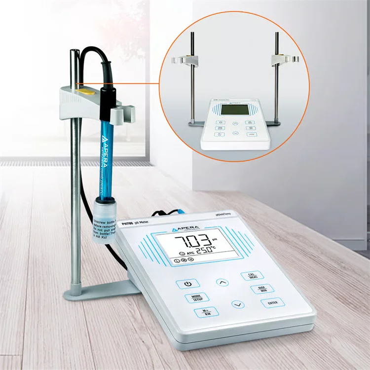 Kit de medidor de pH de sobremesa Veidt Weighing Apera PH700, medidor digital de pH y ORP de laboratorio, medidor de pH y ORP a prueba de agua, precio.