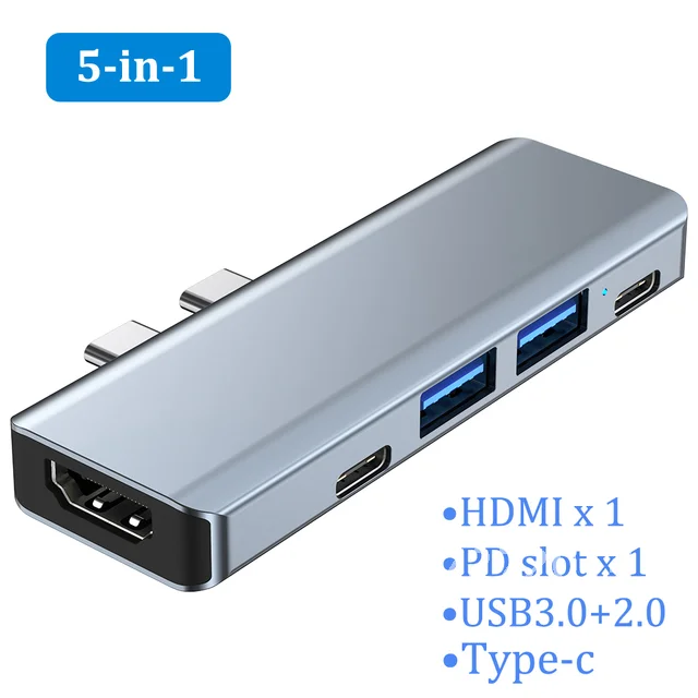 

MacBook Air M1 Pro USB HUB Type C Adapter USB To HDMI-Compatible USB C Splitter Adapter USB 3.0 Computer Accessories