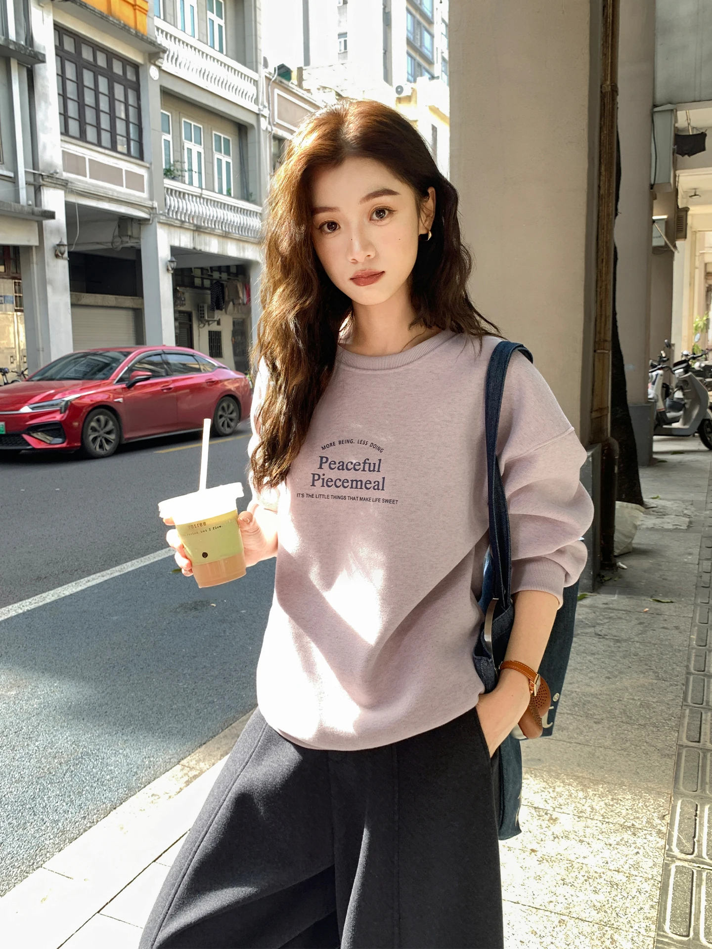 

Свободная толстовка с капюшоном на флисовой подкладке, с длинными рукавами и круглым вырезом, в корейском стиле, с буквенным принтом, розовая, антивозрастная, зимняя новинка