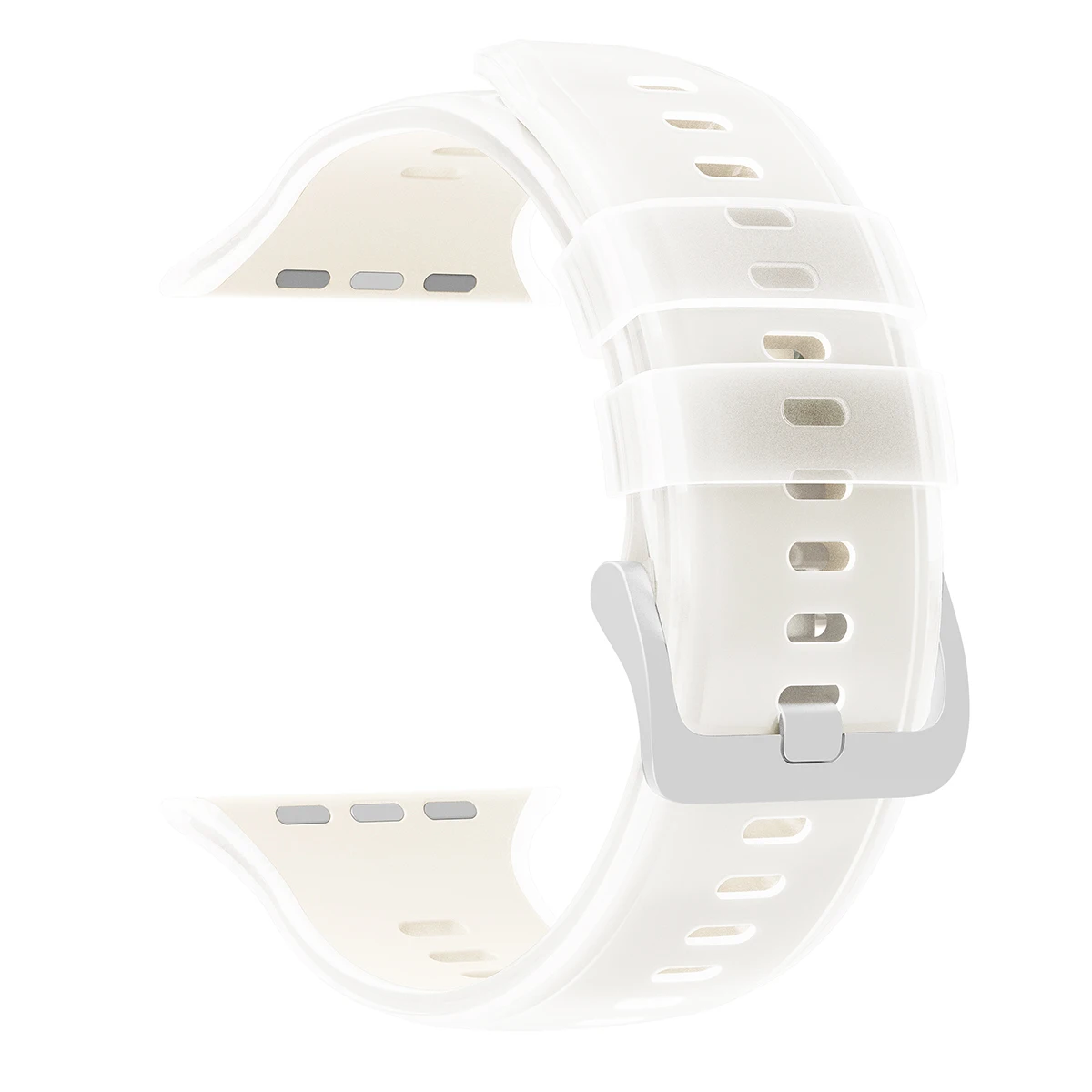 Durchscheinendes Silikonarmband für Apple Watch Ultra 3/2 49mm 46 45 44 42mm Sportarmband für iWatch S11 10 9 8 7 SE3 Ersatzarmband – Detail 12