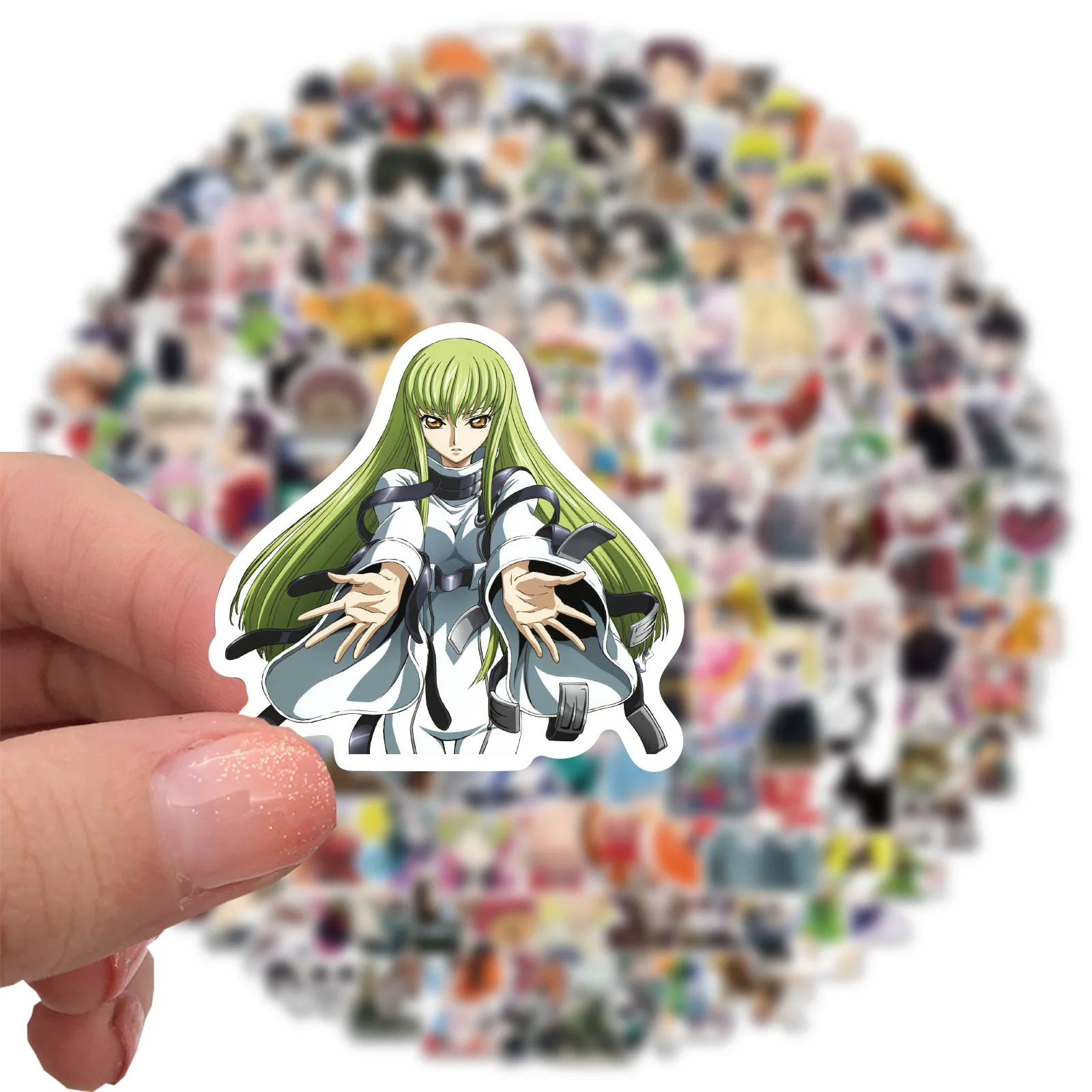 300 Sheets Without Duplication Mix Anime Stickers DIY Car Skateboard Laptop Phone Luggage Waterproof Decals Sticker Kids Toys