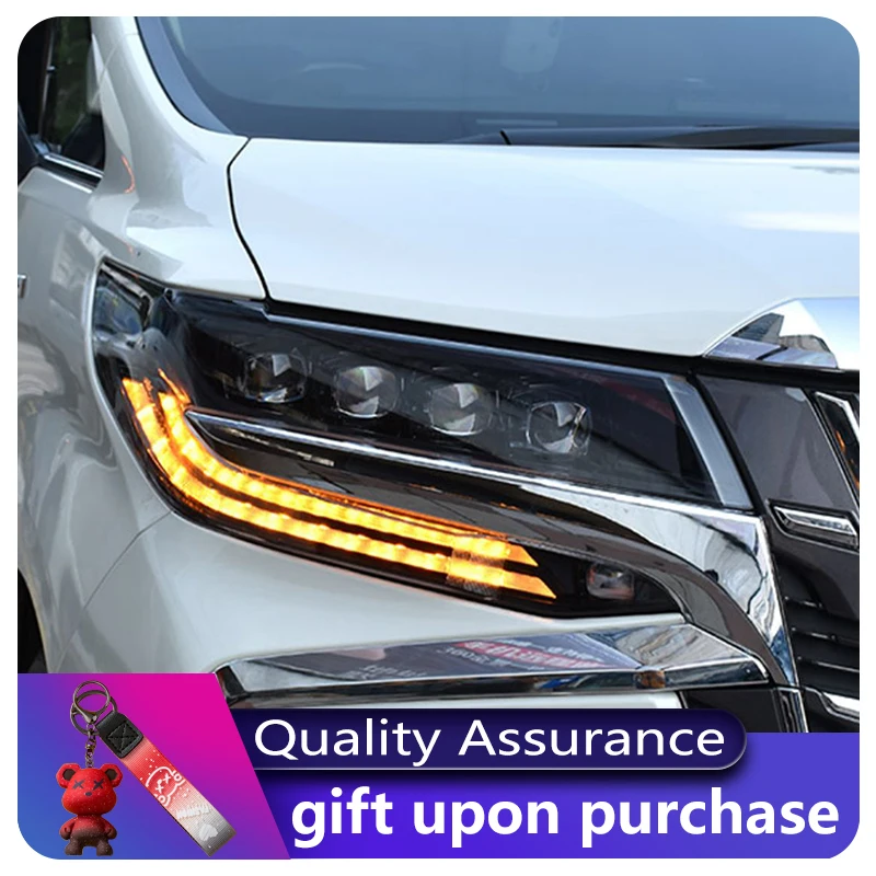 Suitable Car Lights For Toyota Alphard 30 Series Modified LED Upgrade Headlight Highlight Front Lamp DRL Tools Auto Accessories