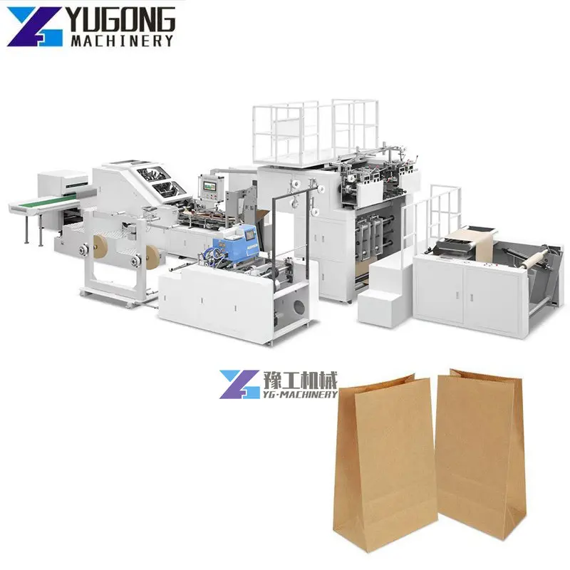 Non Plastic Bags Shopping Making Machine Side Sealing Paper Bag Machine Paper Bag Making Machine Paper Bag Handle Laminating