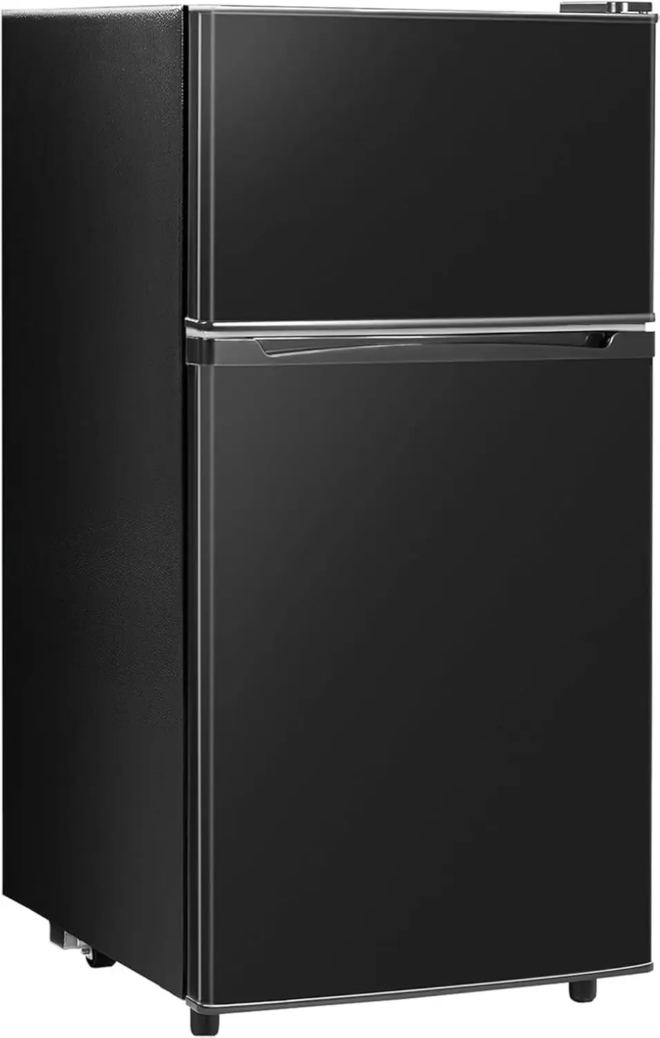 Mini geladeira de 3,4 pés cúbicos para dormitório de escritório, geladeira pequena de 2 portas, mini geladeira compacta com termostato ajustável