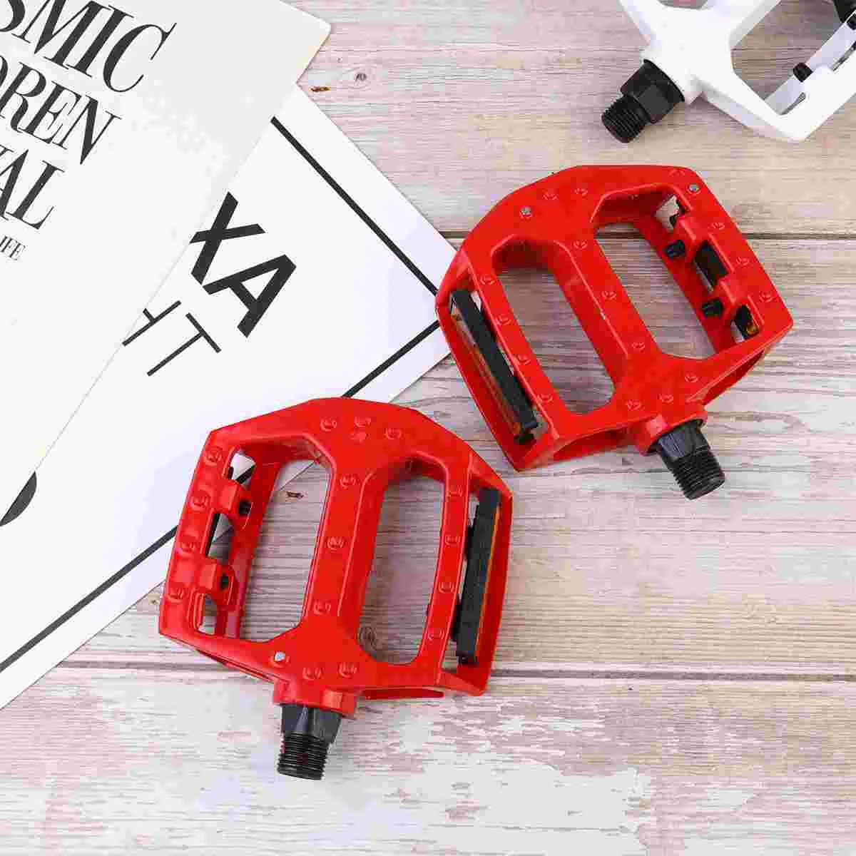 Folding Pedal for Bike Pedals Road Bicycle Accessories Aluminium Alloy Rudder Black Child