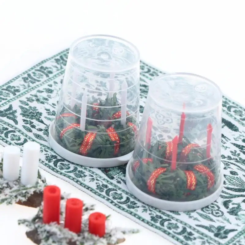 NEW Candle/Tree DIY Xmas Living Room Decor 1:12 Miniature Dollhouse Christmas Scene Accessories Micro Landscape Model view 4