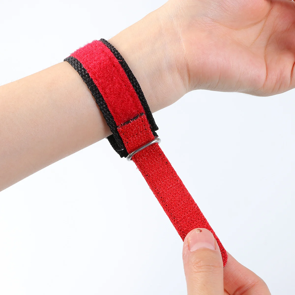 Watch Red Nylon Band Waterproof Quartz Time Date Display Cute Unisex Design For Birthday Gift Favors