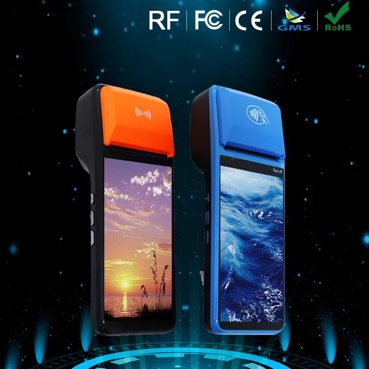 H5 Offline Touch Screen Mobile Pos Terminal All in One Pos Terminal Machine Handheld Pos with Printer