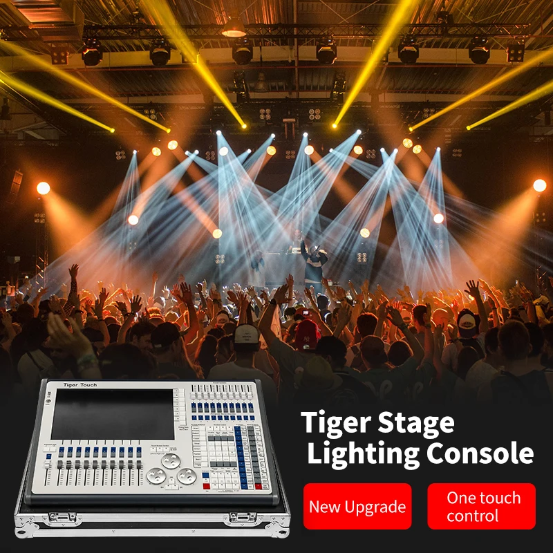 Tiger Touch 2 Lighting Console For DJ Disco Night Club Stage Lighting Controller With Flight Case