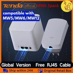 Tenda Mesh Router Wifi MW5 Home WIFI Router 2.4&5Ghz Wifi Repeater Tenda Mesh Wireless extender Router Coverage Up to 300m²