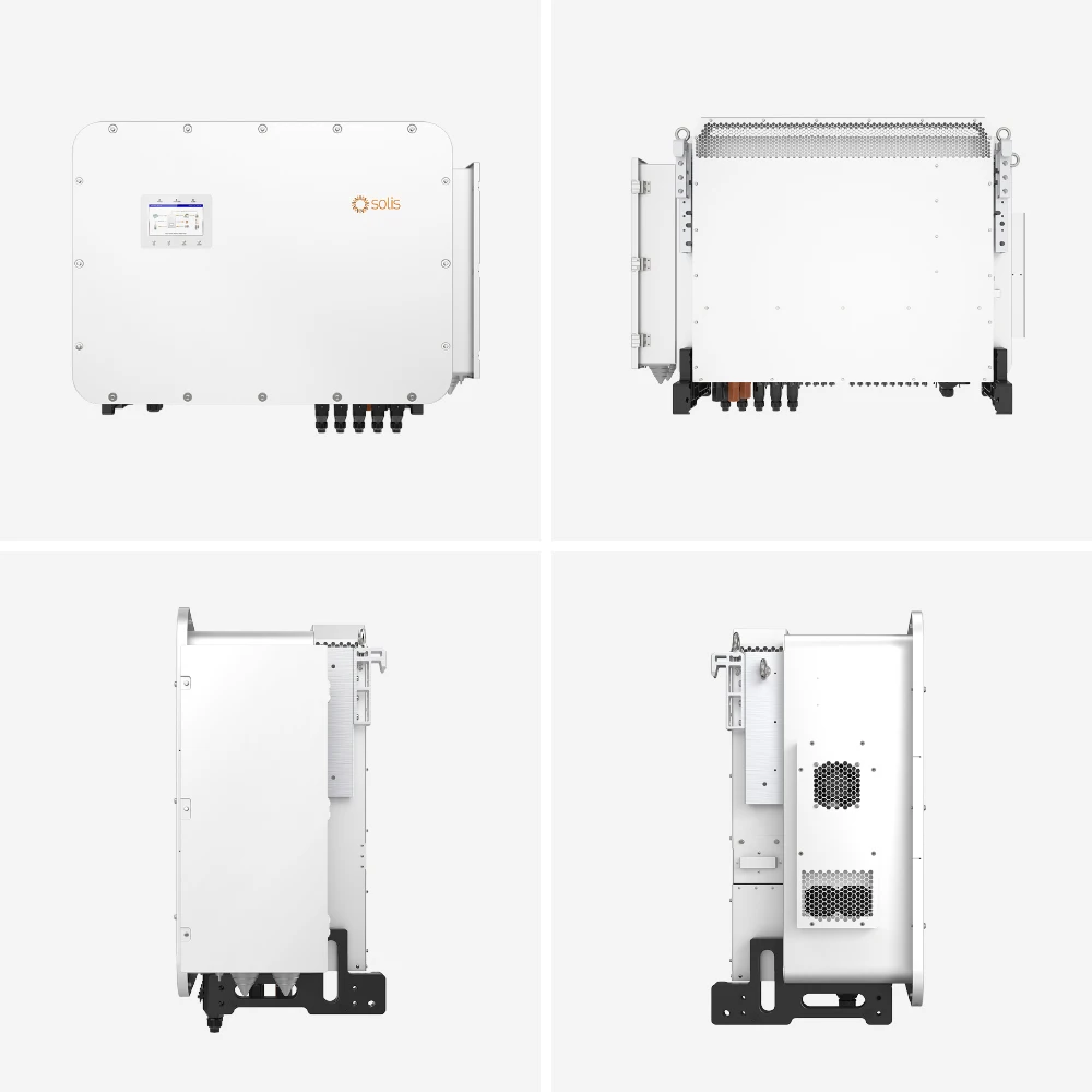 Solis Three Phase 220v 60kw 70kw 75kw Solar Energy Storage Inverter Compatible with Battery Modules for Commercial Projects