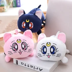 Bandai Japan Cartoon Movie Sailor Moon TV Drama Luna Cat Toys Storage Box Soft Stuffed Animals Doll Children's Birthday Gifts
