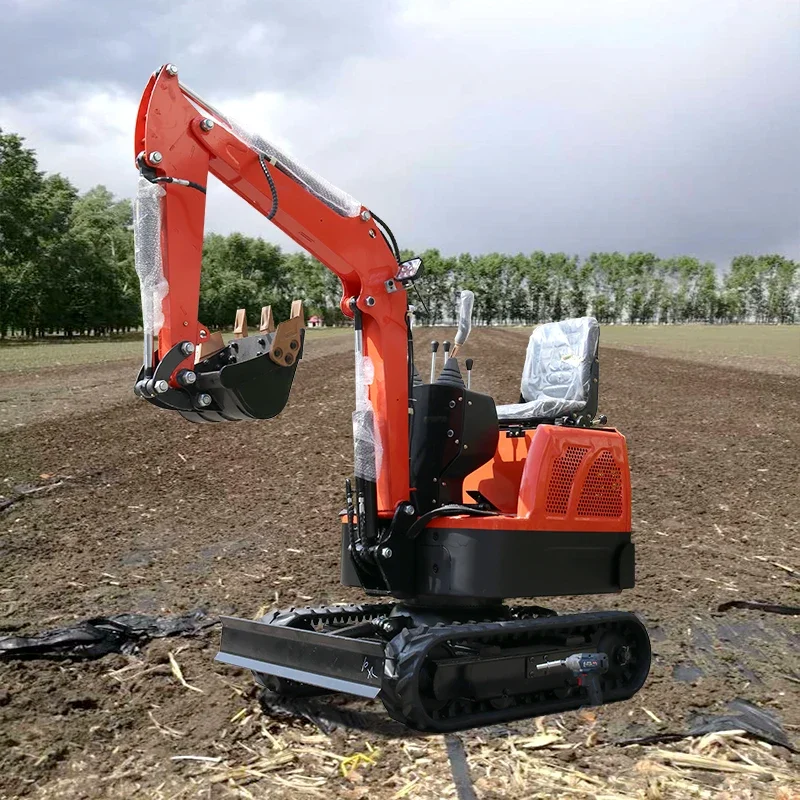 

Mini Excavator Free Shipping 0.8 Ton New EPA Farm Crawler Digger For Kubota Engine 1 Year 1 2 Ton Small Excavators Machine