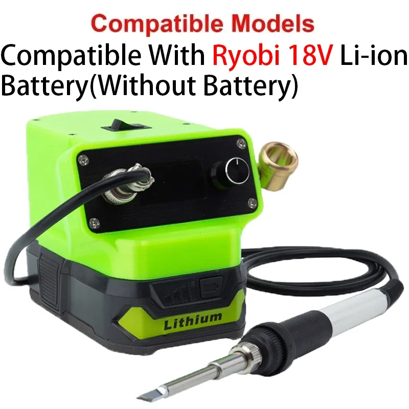 For Ryobi 18V ONE+ Battery OLED T12 Cordless Portable Soldering Iron Station Electric Welding iron Solder