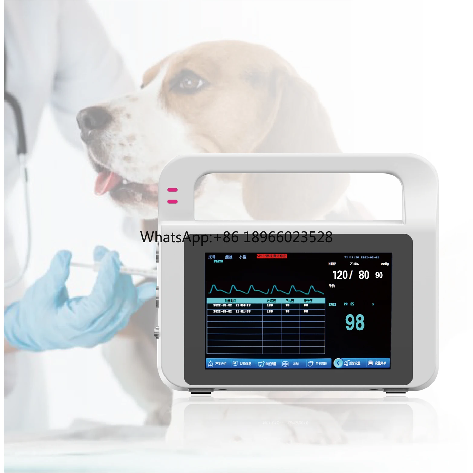 

Veterinary Animal Hospital Pet ICU Medical Multi Parameter Medical Vital Signs Monitor