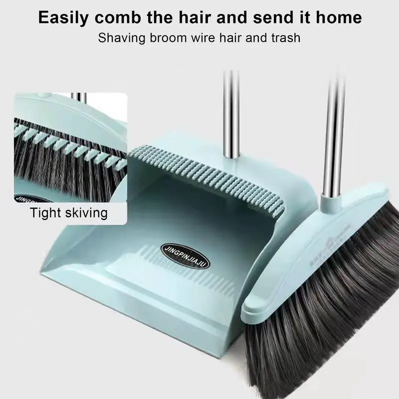 New Broom And Scoop Set Dustpan Dust Brooms Sets Dustpan Combination Cleaning Pet Hair Home Cleaning Products Garbage Collector