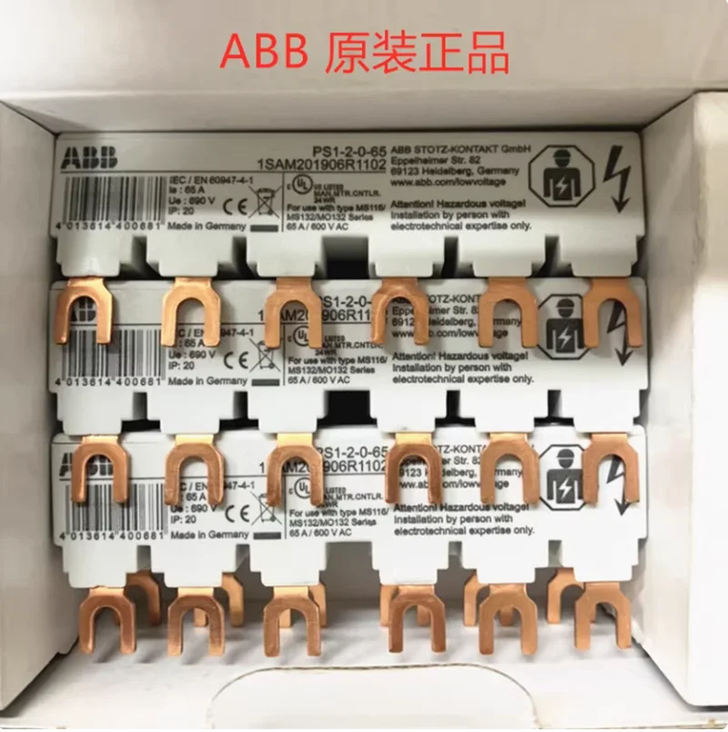 ABB 3-phase busbars Ps1-2-0-65 PS1-3-0-65 PS1-4-0-65 PS1-5-0-65 PS1-2-1-65PS1-2-1-65 PS1-3-1-65 PS1-4-1-65 PS1-2-2-65