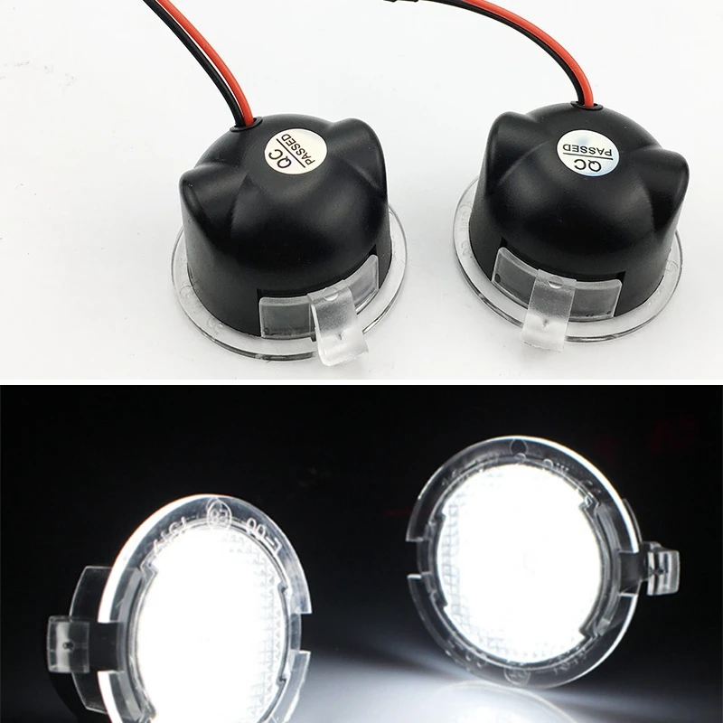 Leading-Led Side Mirror Puddle Lights Lamps For Ford F-150 Fusion Edge Mondeo 5 S-Max Taurus E X Flex Explorer Expedition Raptor