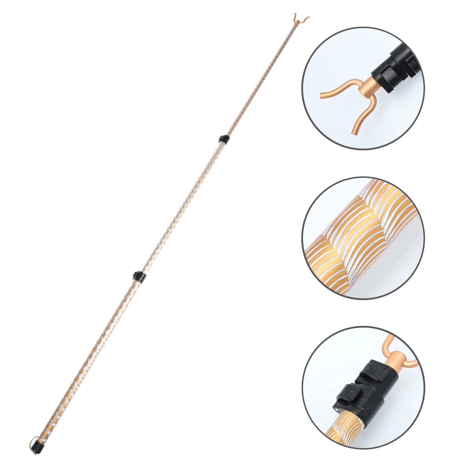 Clothes Pole Wall Hooks for Coats Simple Clothing Lightweight Retractable Rod Stick Alloy Home Supplies Household